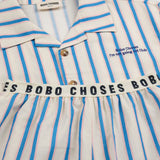 Bobo Choses :: Blue Stripes Loungewear Woven Set
