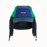 Bobo Choses - Bobo Choses Color Block Sheepskin Chapka Blue