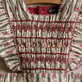 Bonjour Diary :: Apron Dress Tapestry Khaki Stripe Print