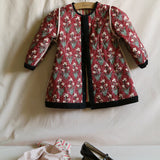 Bonjour Diary :: Dress Coat With Scarf Tapestry Pink Stripe Print