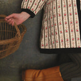 Bonjour Diary :: Dress Coat & Scarf Tapestry Kaki Stripe Print