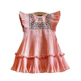 Bonjour Diary :: Dress Pleated Nude Taffetas