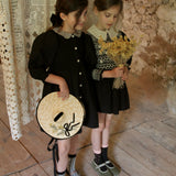 Bonjour Diary :: Tunique With Hair Clip Black Dot Print