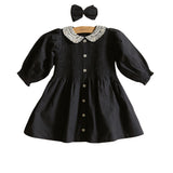 Bonjour Diary :: Tunique With Hair Clip Black Dot Print