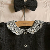 Bonjour Diary :: Tunique With Hair Clip Black Dot Print