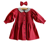 Bonjour Diary :: Tunique With Hair Clip Red Wine Dot Print