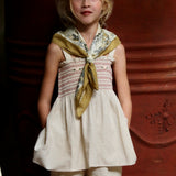 Bonjour Diary - Embroidered Short & Top Set Natural Cotton Flex