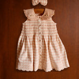 Bonjour Diary - Embroidered Tunic + Hair Clip Pink Vichy