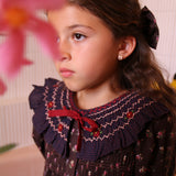 Bonjour Diary - Tunic With Hair Clips Little Bouquet Print