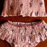 Bonjour Diary - Swimsuit Pink Garden Flowers Print
