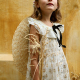 Bonjour Diary :: Ibiza Top + Hairclip Flowers Lurex Ecru Chanderi