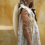Bonjour Diary :: Ibiza Top + Hairclip Flowers Lurex Ecru Chanderi