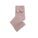 Collegien :: Eleonore Ribbed Merino Wool Legwarmers With Pompoms 331