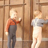 Silly Silas :: Footed (유발) Cotton Tights Dark Grey Blend