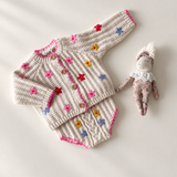 Louise Misha - Cardigan And Bloomer Mony Cream