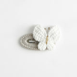 Crochet By M :: Handmade Crochet Hair Clip Soft White