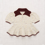Misha And Puff :: Crochet Trim Puff Top Iris Confetti