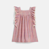 Louise Misha -  Dress Martine Pink Pomelo Checks