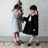 Mes Kids Des Fluers :: Bow Tie Dress Blue