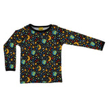 Duns :: Long Sleeve Top Mini Mother Earth Black Black Taping