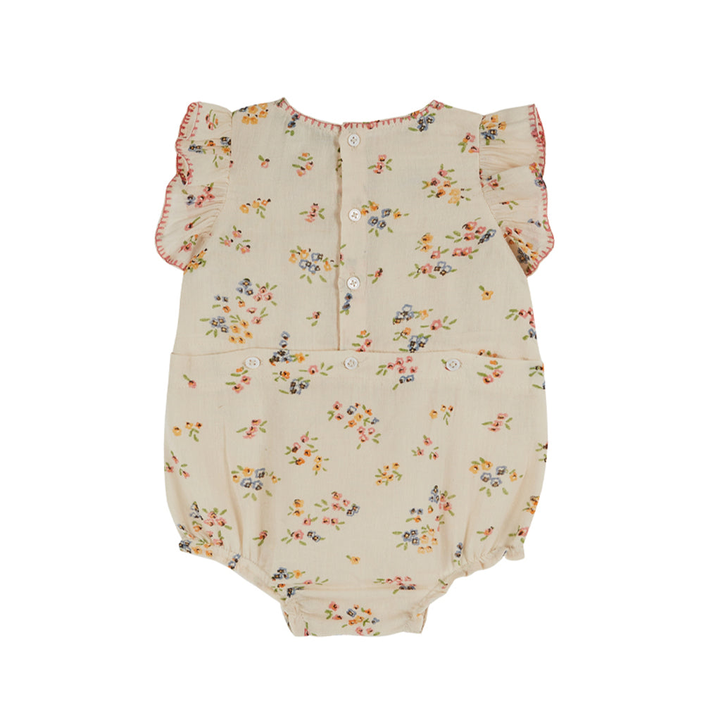 Emile et Ida Cherry Crochet Top, Cream main image 1