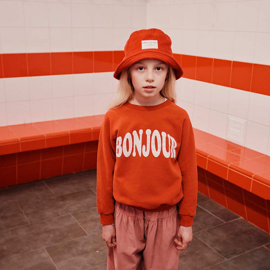 Emile Et Ida :: Organic Cotton Sweatshirt Red