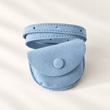 Ecrin -  Suede Coin Bag Blue Bell