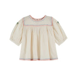 Emile Et Ida -  Blouse Brodee Cream / Pink