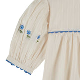 Emile Et Ida -  Blouse Brodee Creme / Blue