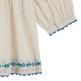 Emile Et Ida -  Blouse Brodee Creme / Blue