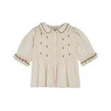 Emile Et Ida -  Blouse Brodee Creme / Yellow