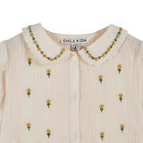 Emile Et Ida -  Blouse Brodee Creme / Yellow
