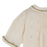 Emile Et Ida -  Blouse Brodee Creme / Yellow