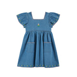 Emile Et Ida :: Robe Brode Denim Denim Light