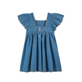 Emile Et Ida :: Robe Brode Denim Denim Light