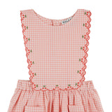 Emile Et Ida -  Robe Tablier Brodee Cerises Vivi