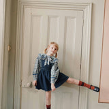 Emile Et Ida - Robe Tablier Brodee Denim Denim