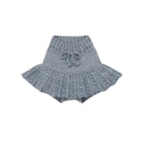 Misha And Puff -  Eyelet Popcorn Skating Skirt Dove