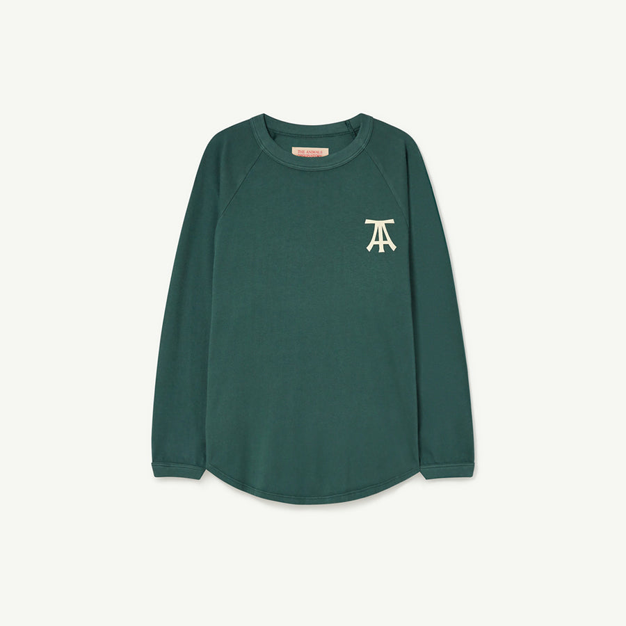 The Animals Observatory :: Anteater Kids T-Shirt Dark Green