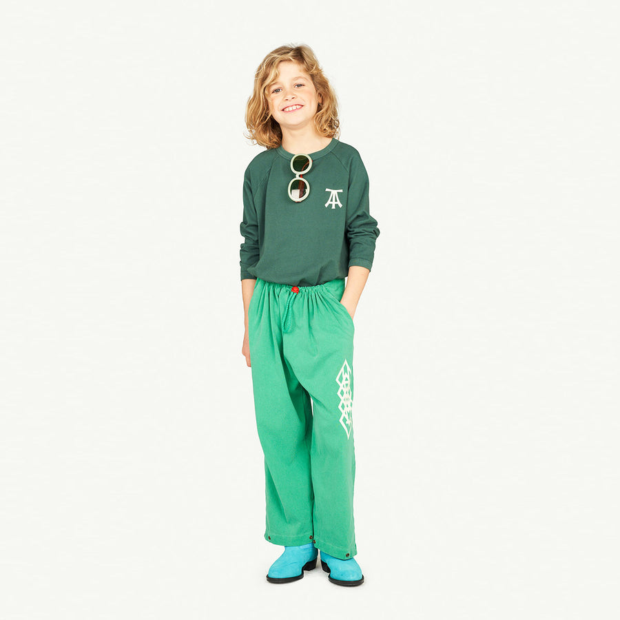 The Animals Observatory :: Anteater Kids T-Shirt Dark Green