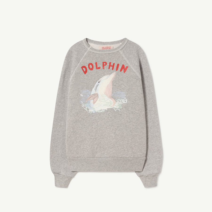 The Animals Observatory :: Shark Kids Sweatshirt Grey