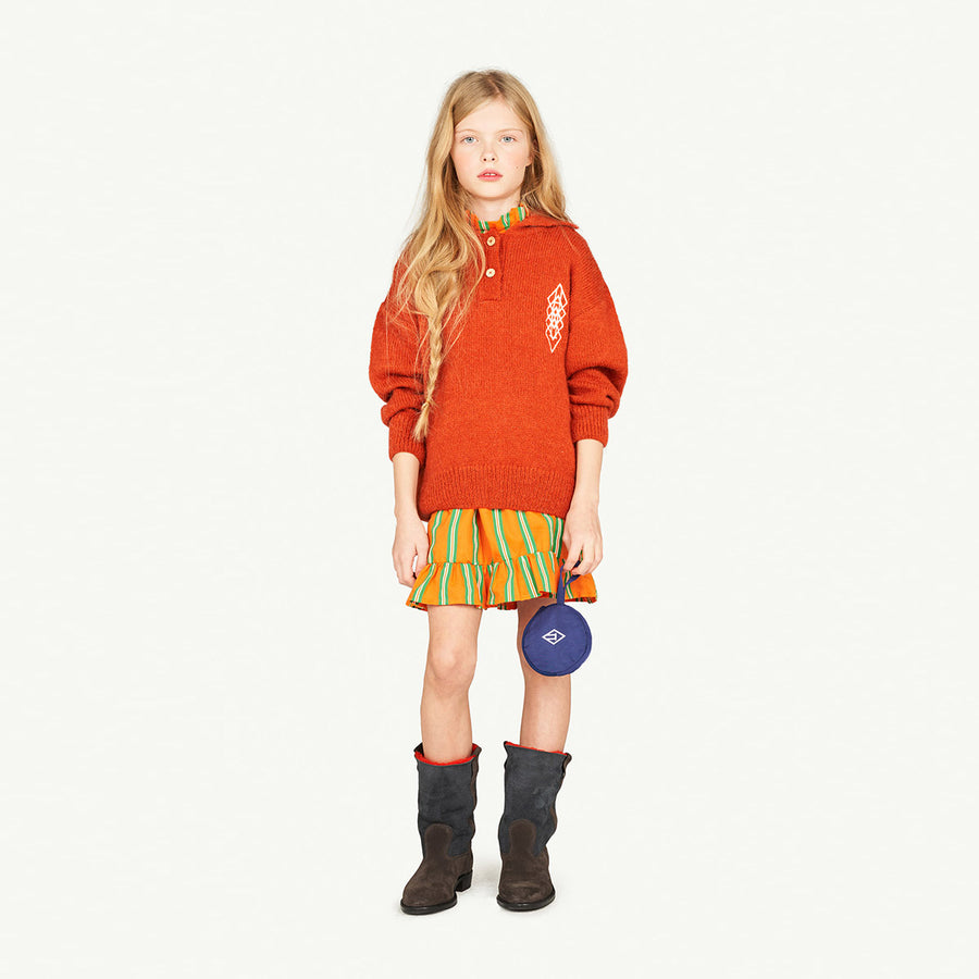 The Animals Observatory :: Raven Kids Sweater Deep Orange