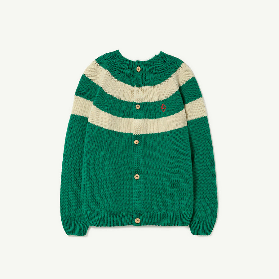 The Animals Observatory :: Toucan Kids Cardigan Green Logo
