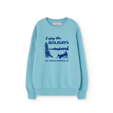 The Animals Observatory :: Bear Kids Sweatshirt Blue