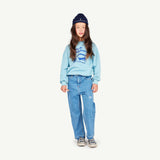 The Animals Observatory :: Bear Kids Sweatshirt Blue