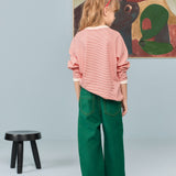 The Animals Observatory - Anteater Kid Long Sleeve T-Shirt Pink