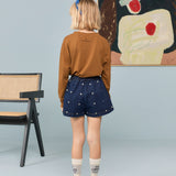 The Animals Observatory - Olingo Denim Kid Skort Blue