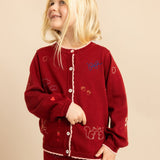 Floess - Agnes Pants Dark Cranberry