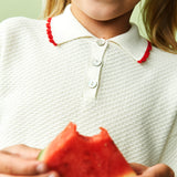 Fub -  Pique Oversize Polo Ecru