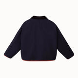 Wynken - Fuzzy Reversible Jacket Navy Rusty Bear